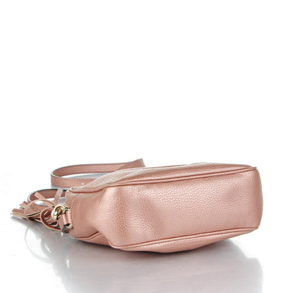 Gucci Metallic Pebbled Calfskin Small Soho Disco Bag Pink 4 of 8