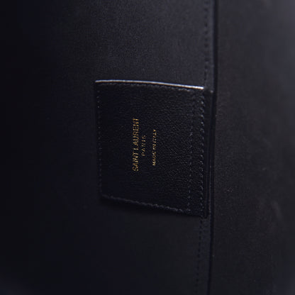 Saint Laurent Calfskin Large Shopping Tote Black 8 of 10