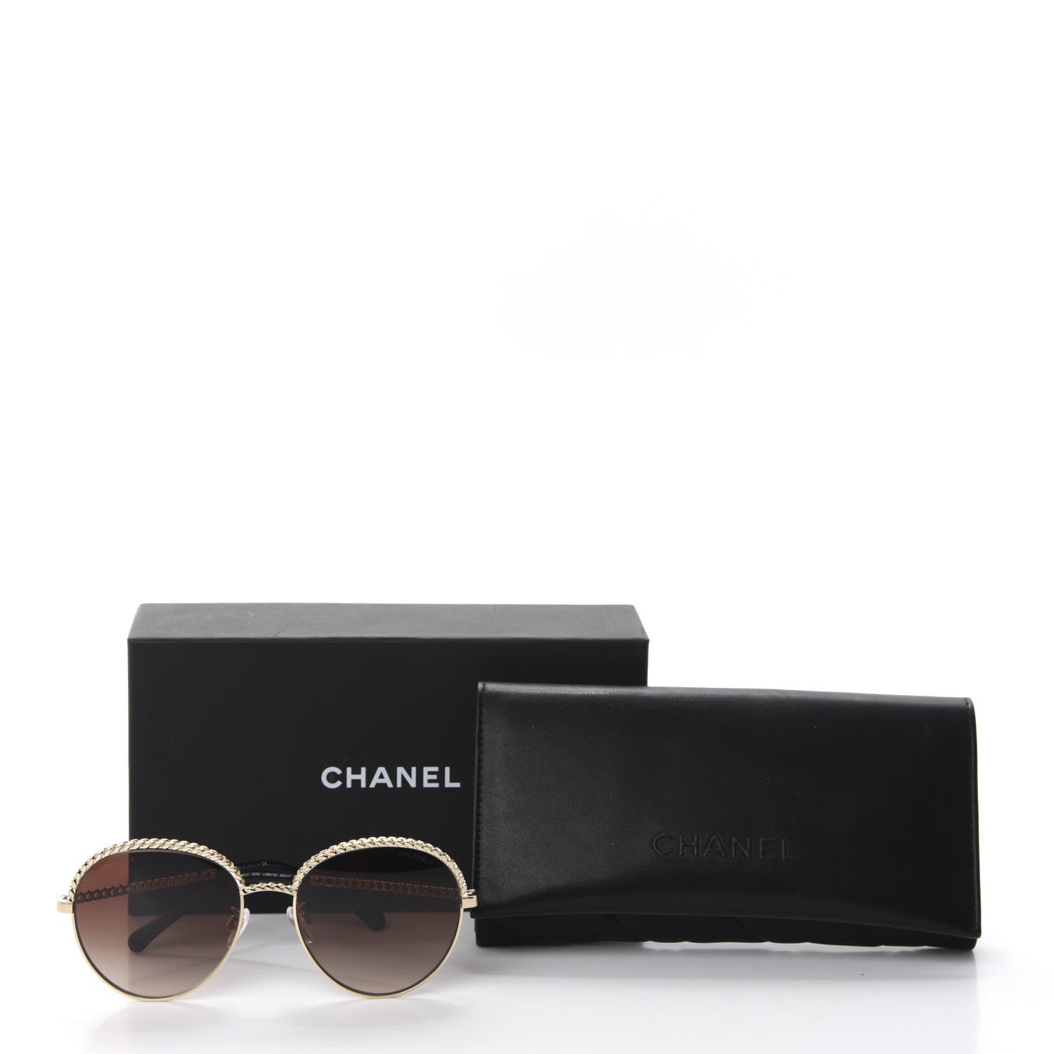 Chanel Chain Pantos Sunglasses 4242 Gold Brown 8 of 8