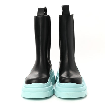 Bottega Veneta Calfskin The Tire Chelsea Boots 36 Black Pale Blue 2 of 7