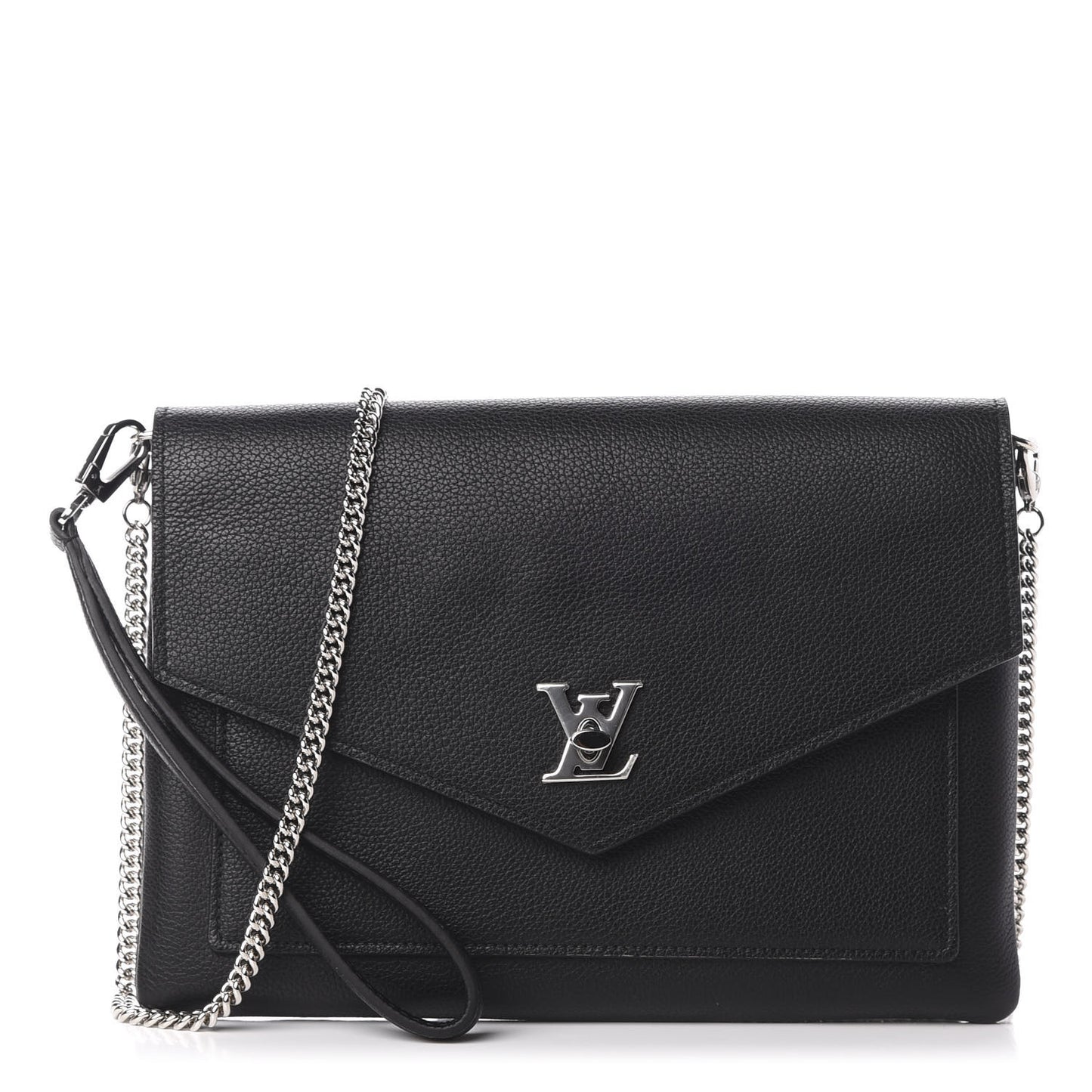 Soft Calfskin My Lockme Pochette Black