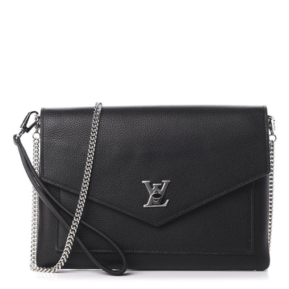 Louis Vuitton Soft Calfskin My Lockme Pochette Black 1 of 11