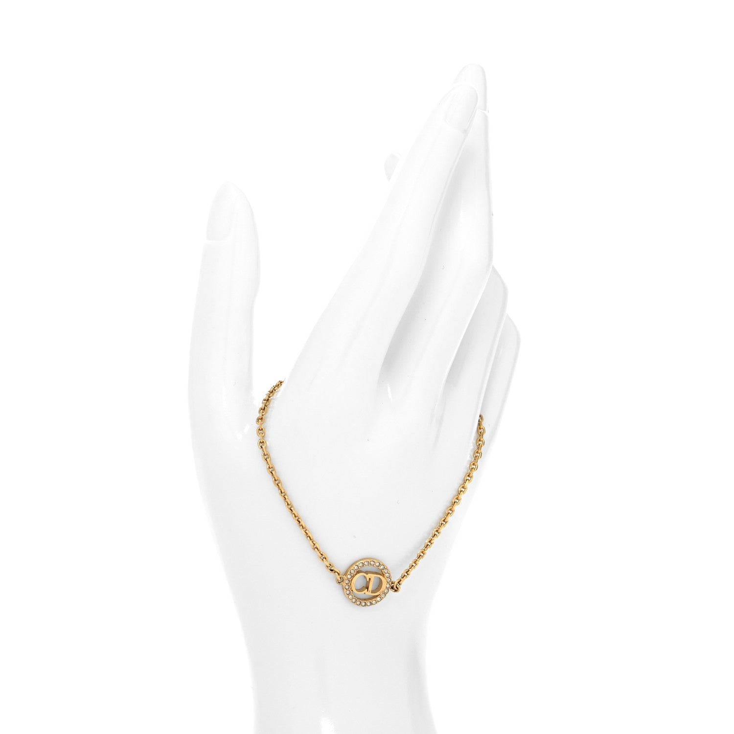 Christian Dior Crystal Metal Star Bracelet Gold 2 of 5