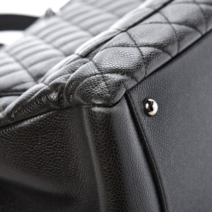 Chanel Caviar Quilted XL Grand Shopping Tote GST Dark Grey 13 of 14