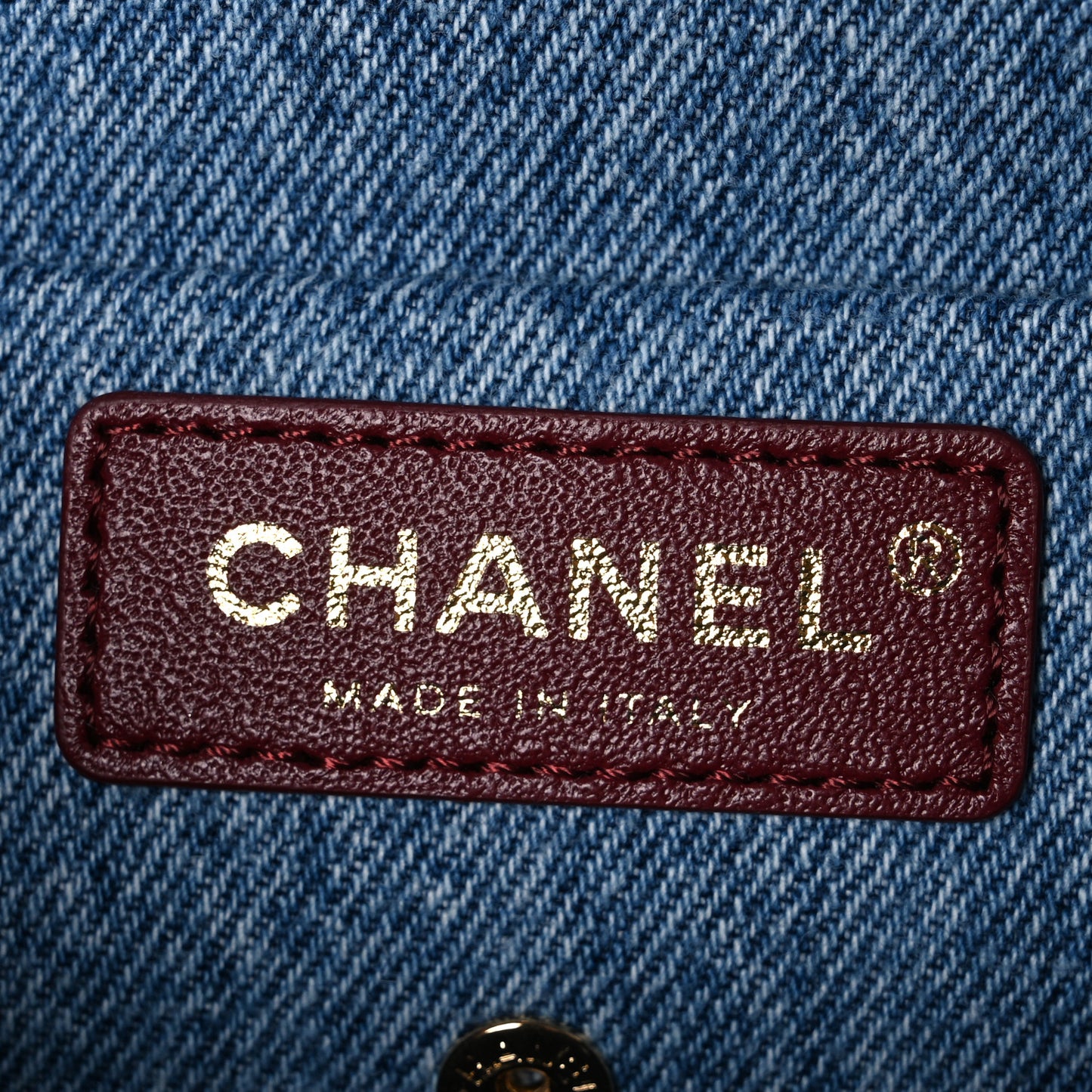 Denim Mini Souplissimo Flap Blue