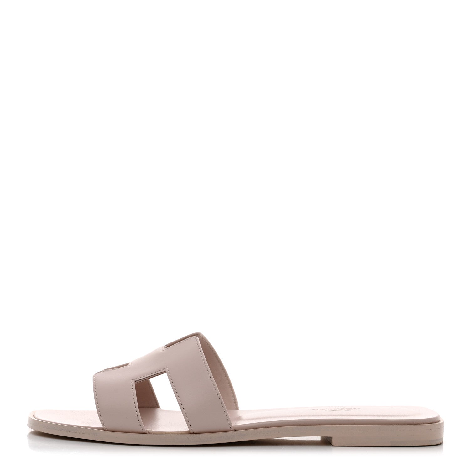 Hermes Box Calfskin Oran Sandals 39 Rose Pale 1 of 8