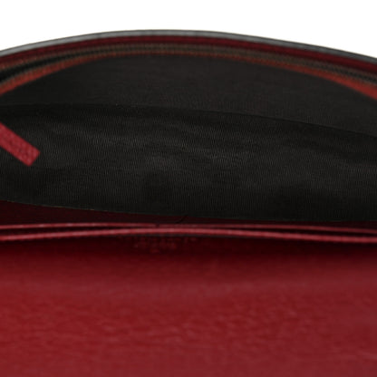 Gucci GG Supreme Monogram Web Queen Margaret Chain Wallet Red 5 of 10
