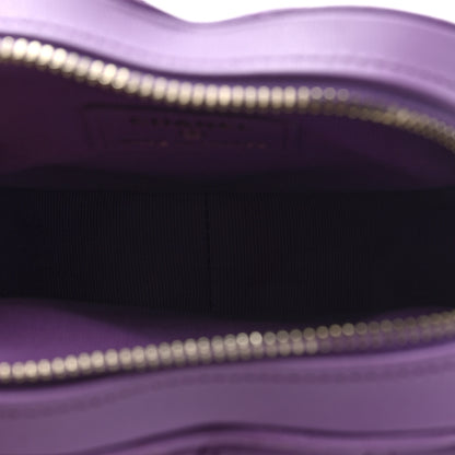 Chanel Lambskin Quilted CC In Love Heart Clutch With Chain Purple 5 of 10
