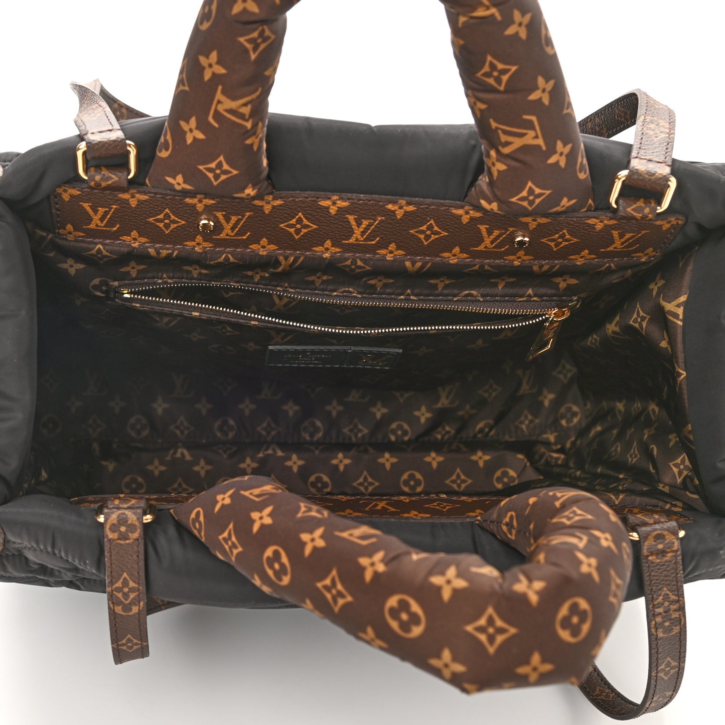 Econyl Monogram Pillow Giant Onthego MM Black
