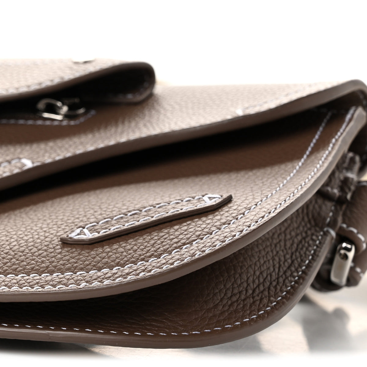 Christian Dior X KAWS Grained Calfskin Saddle Pouch Marron Multicolor 10 of 10