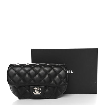 Chanel Calfskin Quilted CC Uniform Flap Belt Bag Black 11 of 11