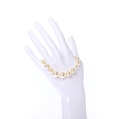 Chanel Graduated Pearl Crystal CC Bracelet Gold 2 of 5