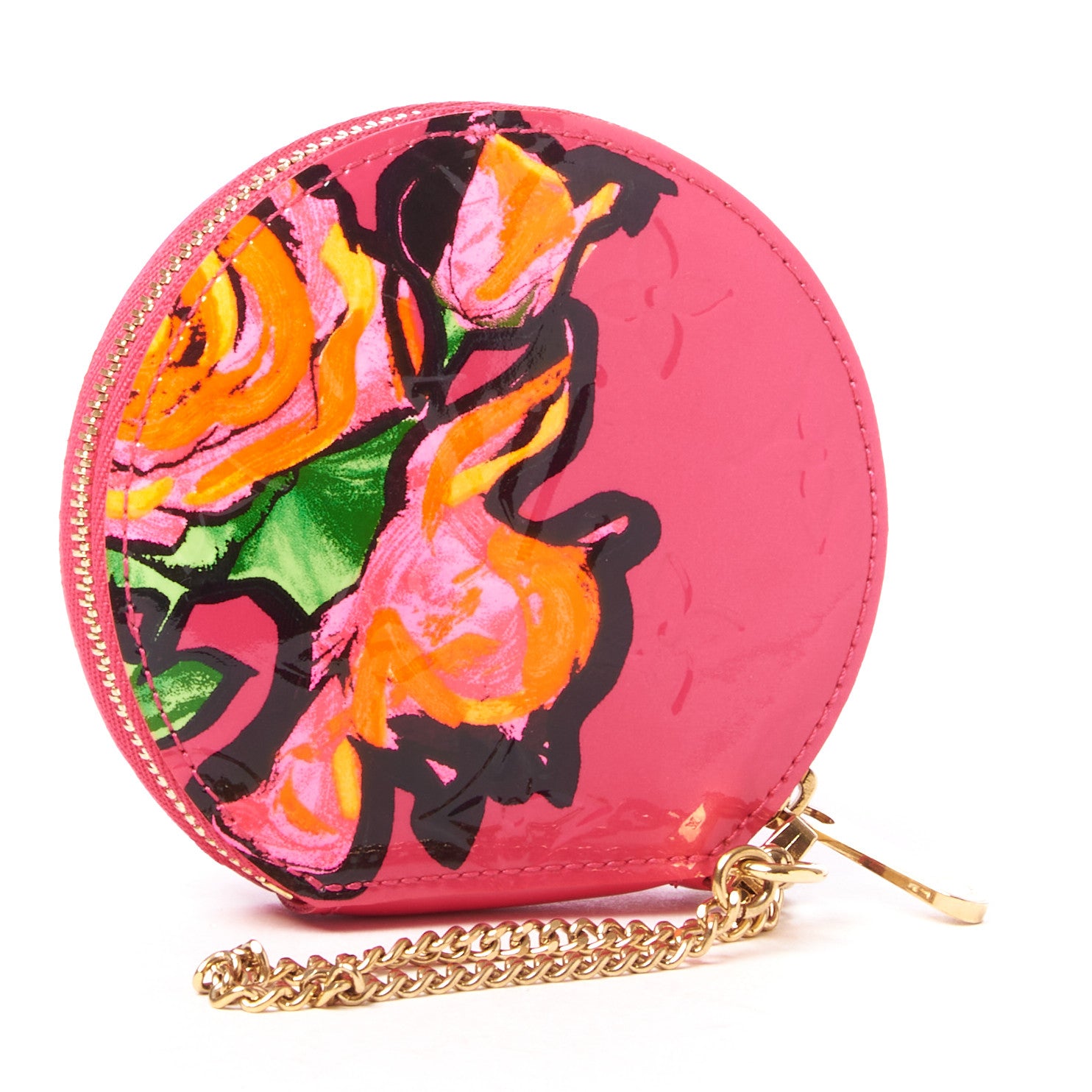 Louis Vuitton Vernis Roses Chapeau Coin Purse Rose Pop 2 of 8