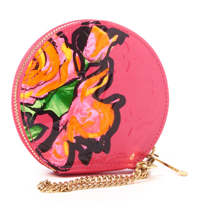 Louis Vuitton Vernis Roses Chapeau Coin Purse Rose Pop 2 of 8