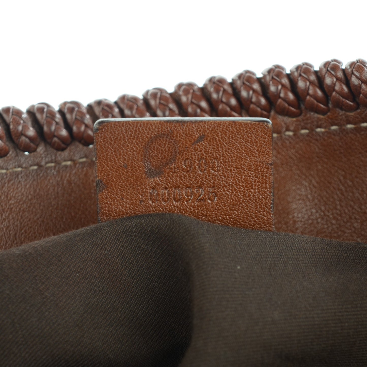 Calfskin Large Horsebit Chain Hobo Brown