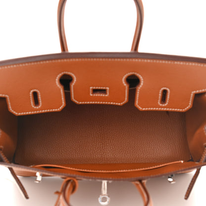 Hermes Epsom Horseshoe Birkin 25 Gold 5 of 14