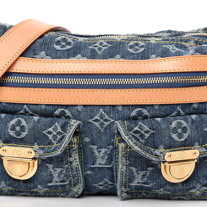 Louis Vuitton Monogram Denim Baggy PM Blue 10 of 10
