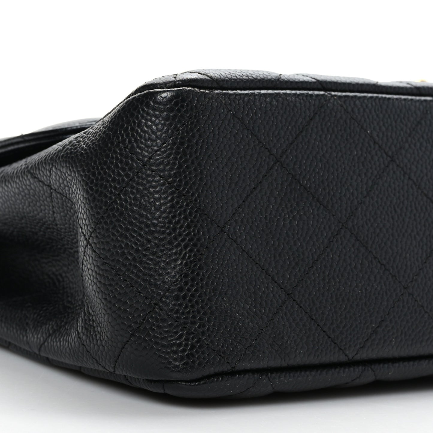 Caviar Quilted Jumbo Single Flap Black