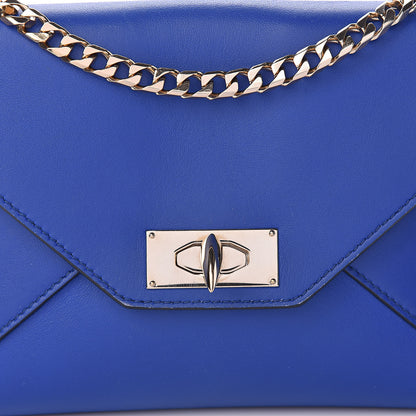 Givenchy Lambskin Medium Shark Lock Envelope Shoulder Bag Blue 9 of 15