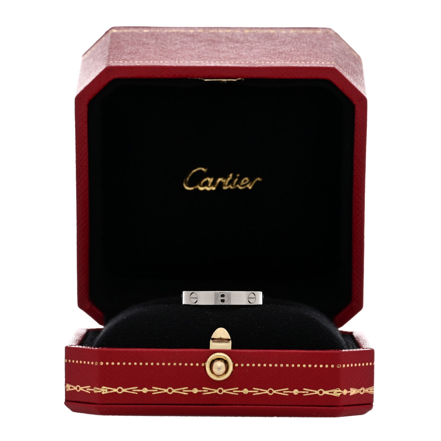 Cartier 18K White Gold 3.5mm LOVE Wedding Band Ring 57 8 5 of 5