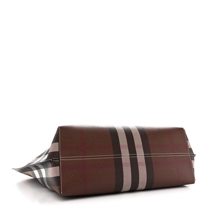 Burberry E-Canvas Check Medium Soft TB Tote Dark Birch Brown 4 of 10