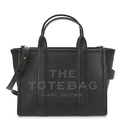 Marc Jacobs Grained Calfskin Medium The Tote Bag Black 1 of 10