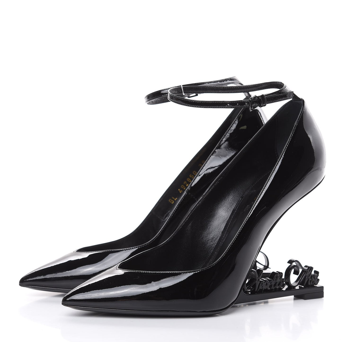 Patent Opyum Appelle Moi Ankle Strap Pump 39 Black