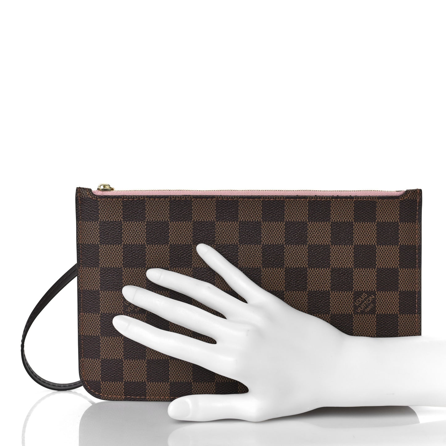 Damier Ebene Neverfull MM GM Pochette Rose Ballerine