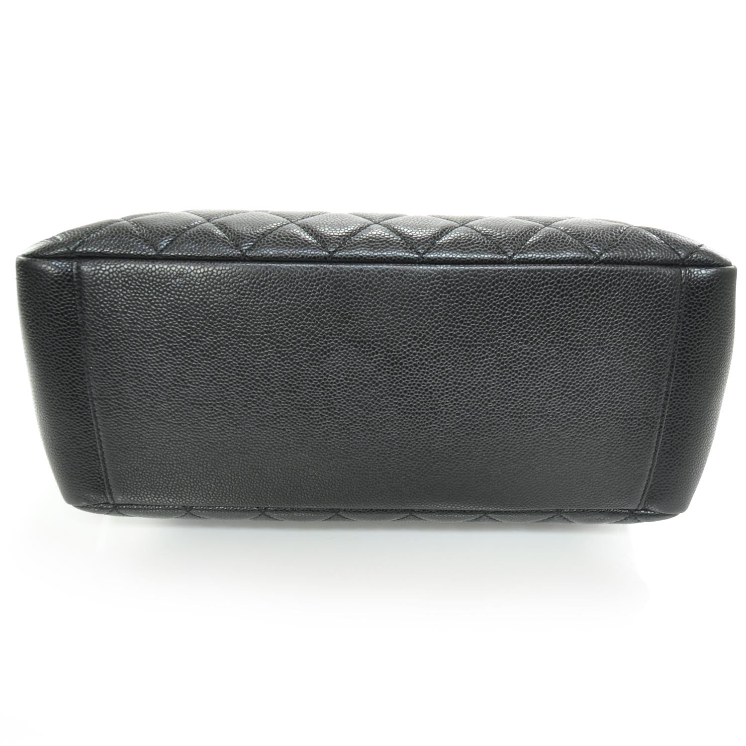 Chanel Caviar Quilted Grand Shopping Tote GST Black 4 of 10