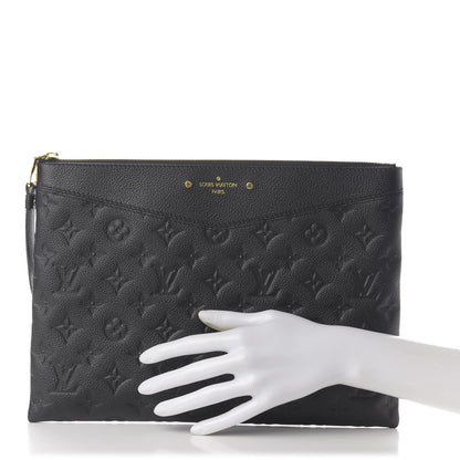 Louis Vuitton Empreinte Daily Pouch Black 2 of 10