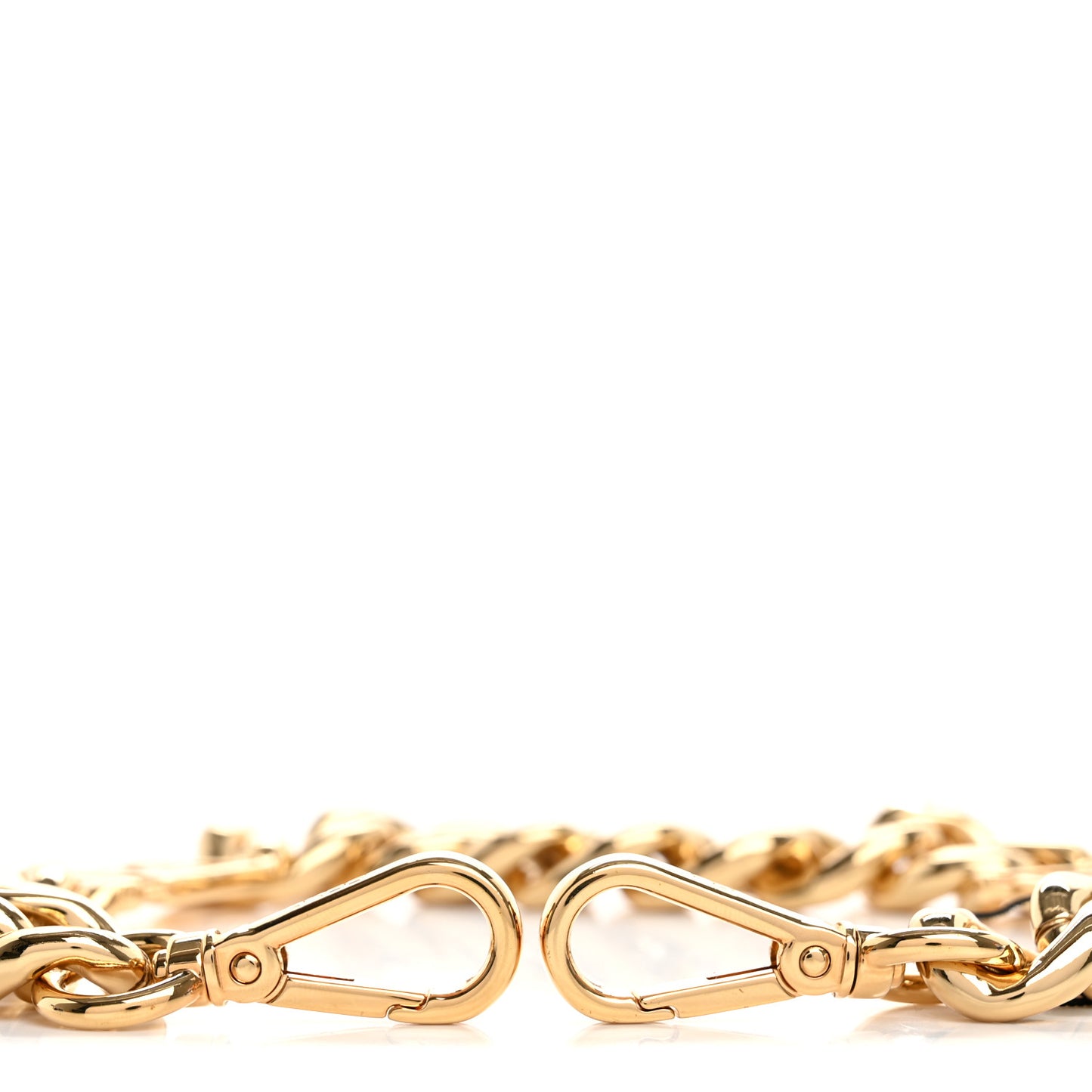 FENDI X VERSACE Metal Catena Chain Strap Gold