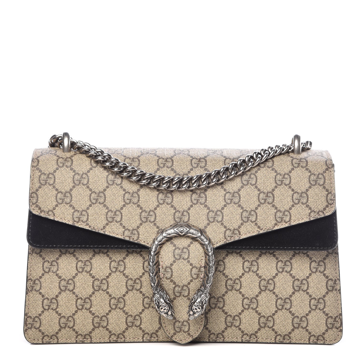 Gucci GG Supreme Monogram Small Dionysus Shoulder Bag Black 1 of 15