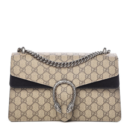 Gucci GG Supreme Monogram Small Dionysus Shoulder Bag Black 1 of 15