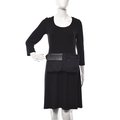 Gucci GG Monogram Double Pocket Belt Bag Black 2 of 13