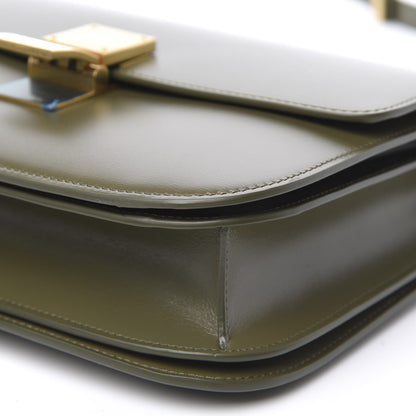 Celine Box Calfskin Medium Classic Box Flap Bag Army Green 9 of 9