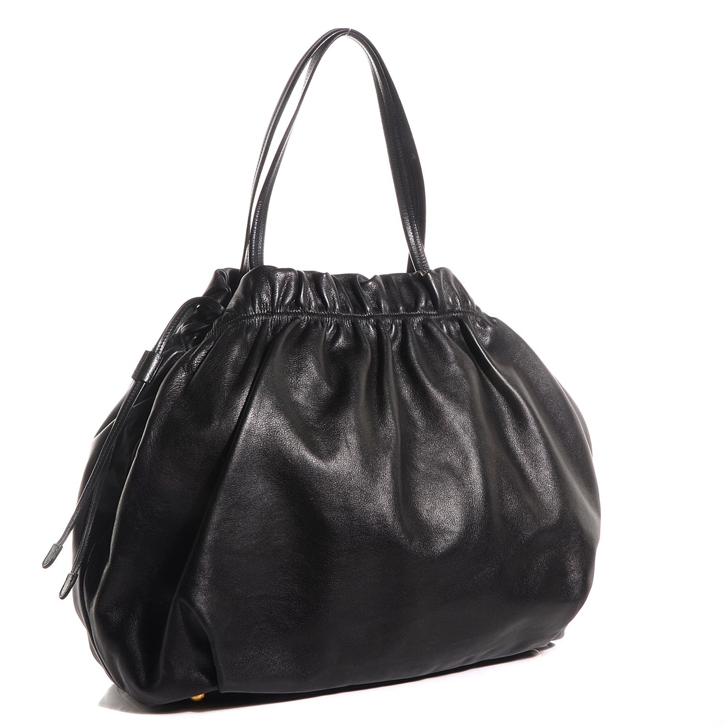 Soft Calf Shopping Tote Nero Black