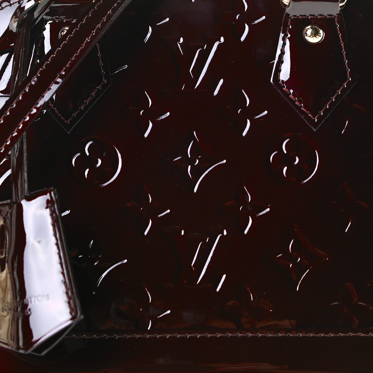 Louis Vuitton Vernis Alma BB Amarante 3 of 9