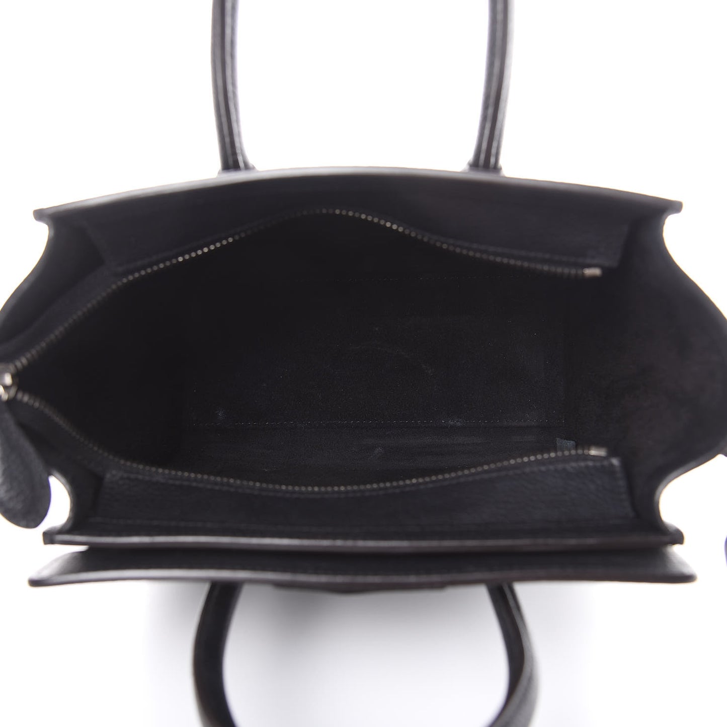 Drummed Calfskin Nano Luggage Black