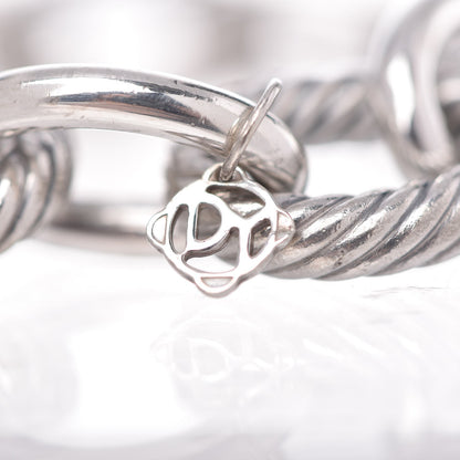 David Yurman Sterling Silver 17mm Extra Large Oval Link Bracelet 4 of 5
