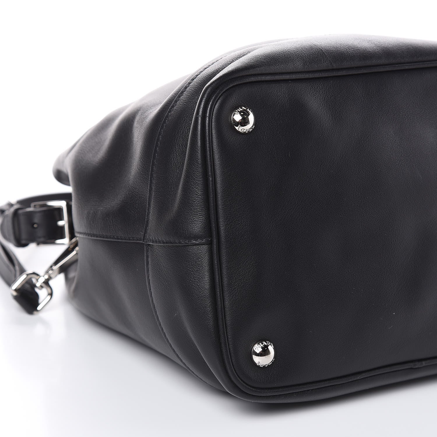 Prada City Calf Sport Bucket Bag Black 8 of 10