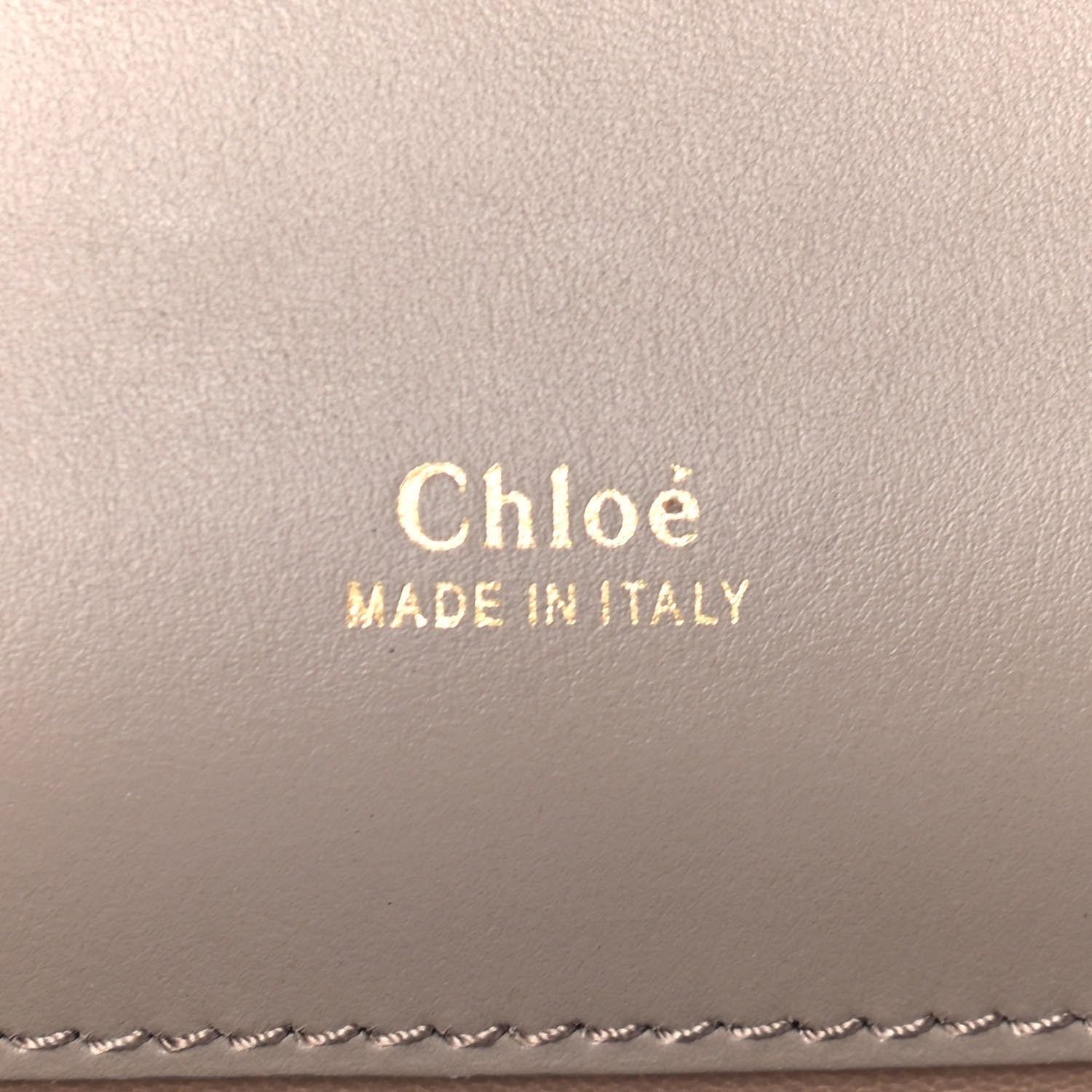 Chloe Shiny Goatskin Calfskin Aby Chain Shoulder Bag Motty Grey 5 of 9