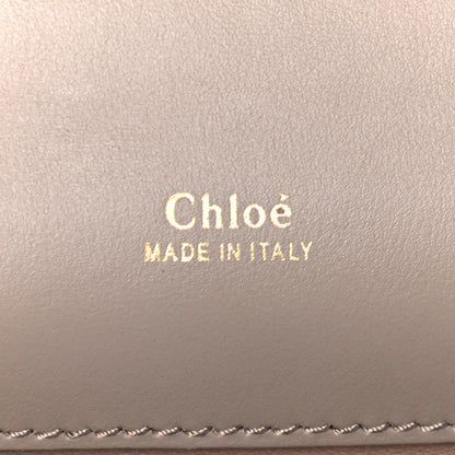 Chloe Shiny Goatskin Calfskin Aby Chain Shoulder Bag Motty Grey 5 of 9