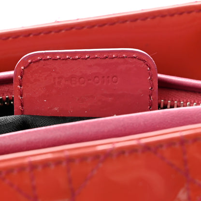 Christian Dior Patent Cannage Medium Lady Dior Red 7 of 11