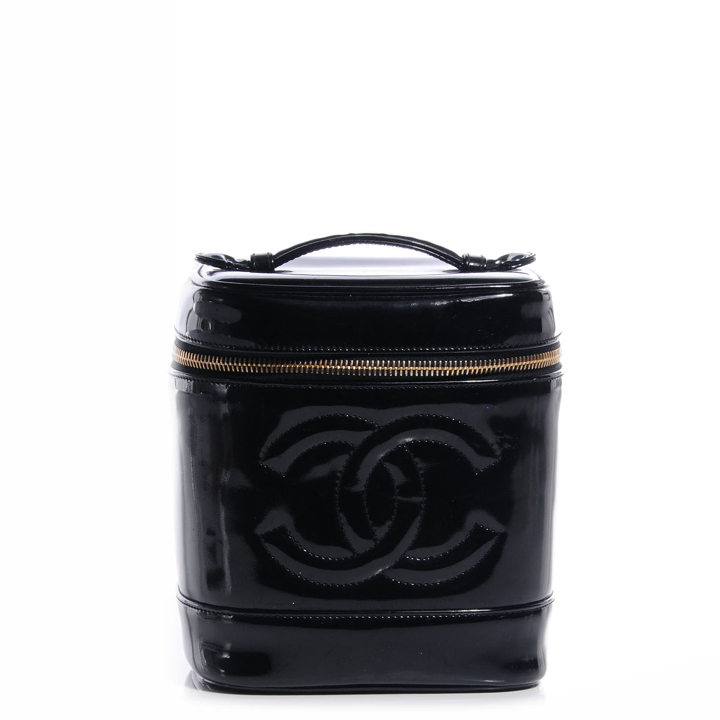 Patent Vanity Cosmetic Case Black