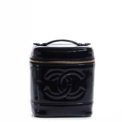 Chanel Patent Vanity Cosmetic Case Black 1 of 8