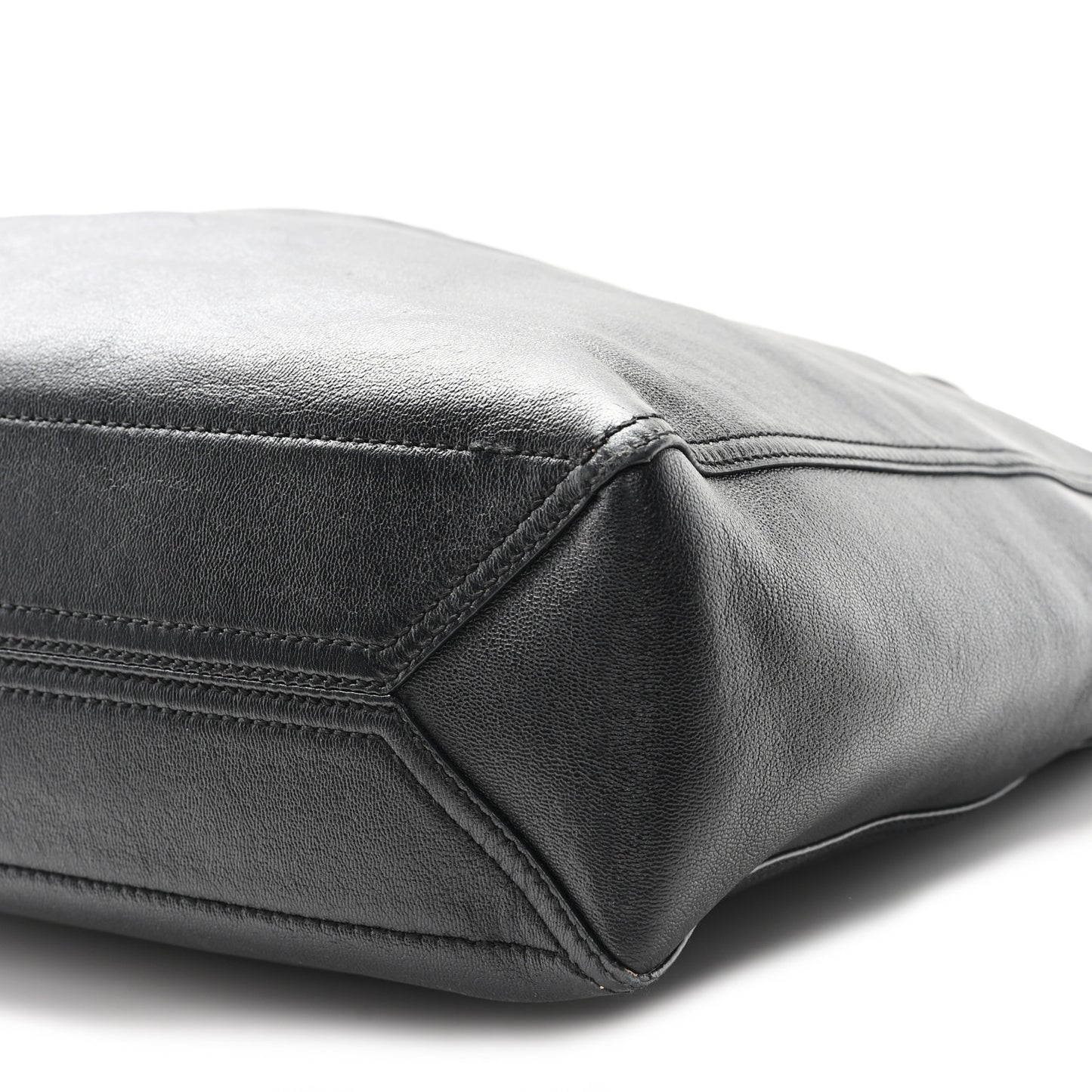 New Sakai Calfskin Lux Medium Dahlia Tote Black