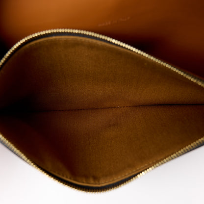 Celine Triomphe Canvas Lambskin Wallet On Strap Tan 7 of 13