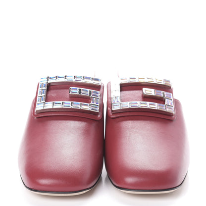 Gucci Malaga Kid Crystal Square G Madelyn Mules 40 Romantic Cerise 2 of 8