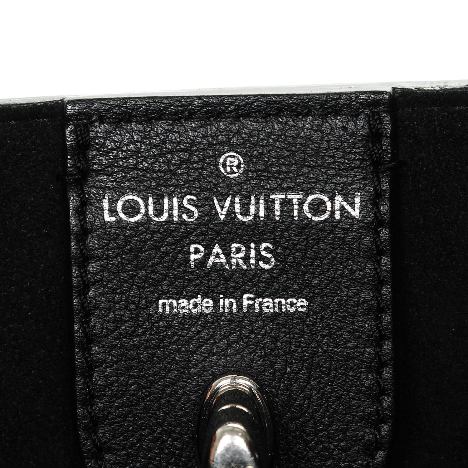 Louis Vuitton Calfskin Lockme Cabas Black 6 of 8