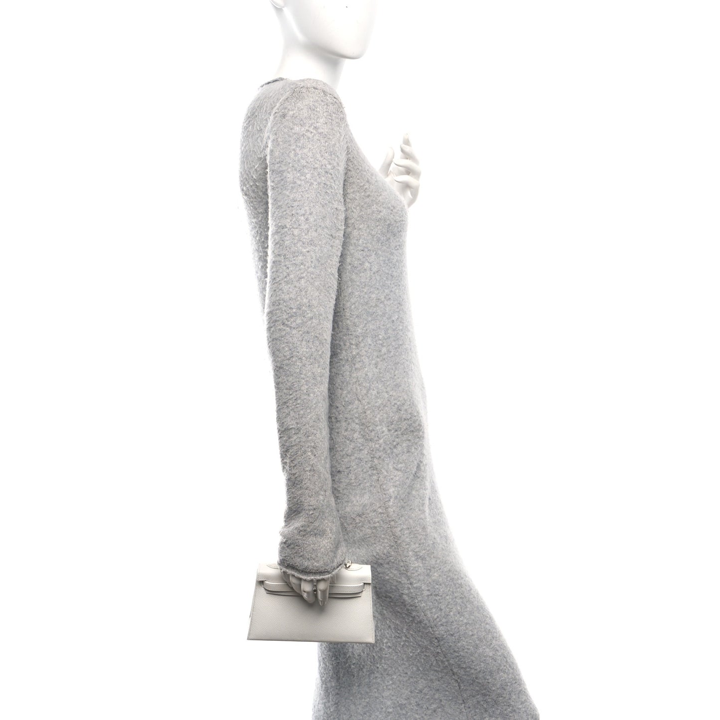 Epsom Mini Kelly Sellier 20 New White